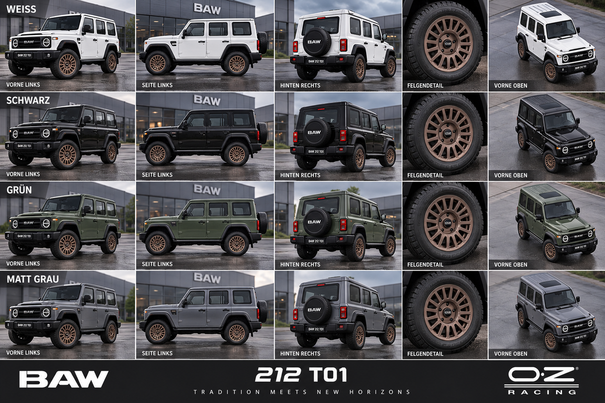 Komplettradsatz OZ Racing Rally Raid 8x17 – 6x139,7 ET35 inkl. RDKS - BAW 212