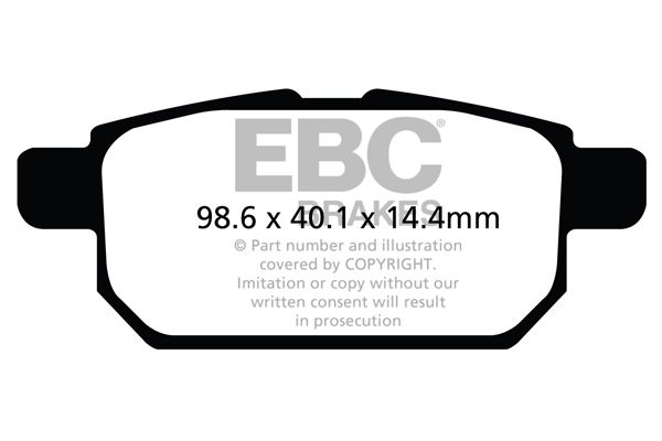 DP22120 - EBC Greenstuff 2000 Bremsbeläge; Hinten