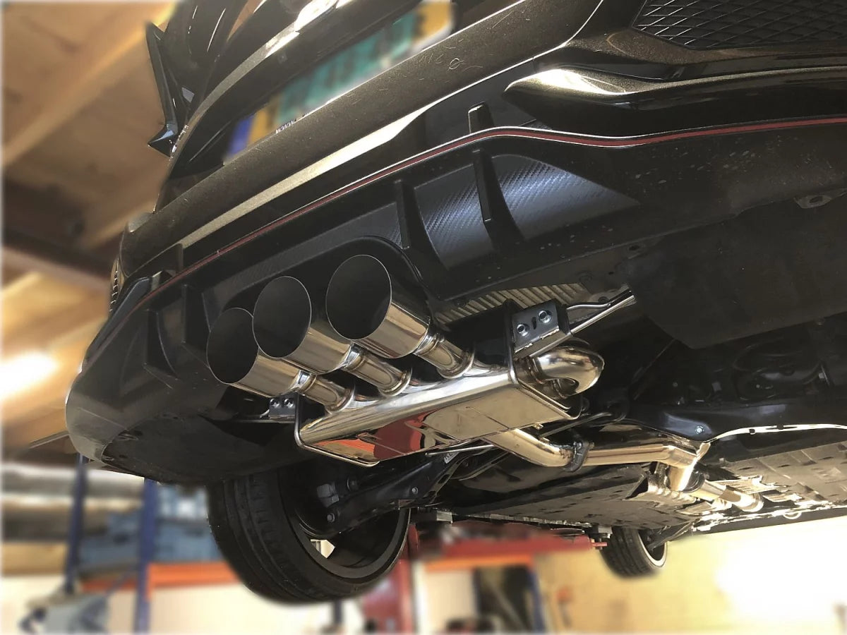 Invidia Q300 Honda Civic Type R FK8 320PS 2017- Titan/Blau