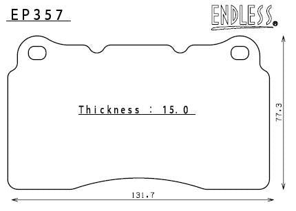 Endless Bremsbeläge Komplettsatz Type MX72 - MX72357291