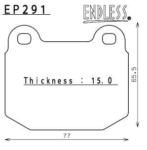Endless Bremsbeläge Komplettsatz Type MX72 - MX72357291