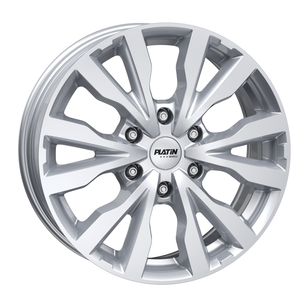 Komplettradsatz Ford Tourneo Custom (ab 2026) – PLATIN P 86 Silver 6,5x17 ET50 6/120 + Atlas Polarbear Van2 215/60 R17 C Winter inkl. RDKS