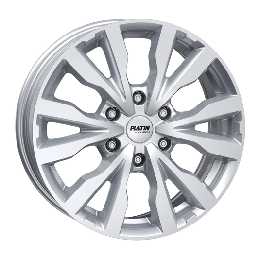 Komplettradsatz Ford Tourneo Custom (ab 2026) – PLATIN P 86 Silver 6,5x17 ET50 6/120 + Atlas Polarbear Van2 215/60 R17 C Winter inkl. RDKS