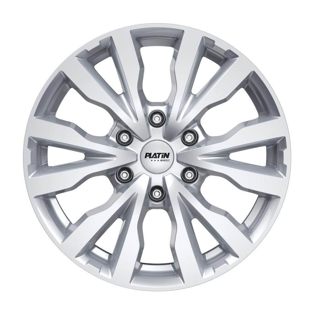Komplettradsatz Ford Tourneo Custom (ab 2026) – PLATIN P 86 Silver 6,5x17 ET50 6/120 + Atlas Polarbear Van2 215/60 R17 C Winter inkl. RDKS
