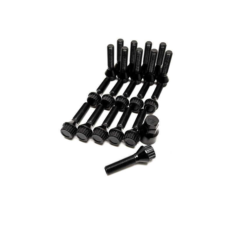 Japan Racing Verlängerte Radschrauben M12x1.5 Schwarz – 20er-Pack