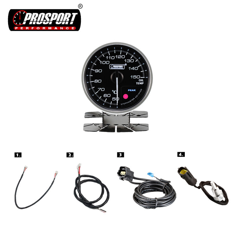 ProSport Supreme Oil Temperature Gauge 52mm – 50 bis 150°C