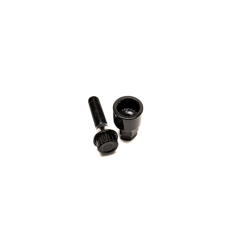 Japan Racing Verlängerte Radschrauben M12x1.5 Schwarz – 20er-Pack